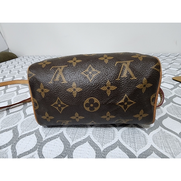 LOUIS VUITTON Monogram Canvas Mini Nano Speedy Bag Brown - Picture 8 of 15